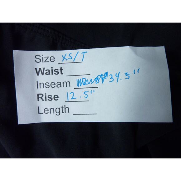 Athleta Black High Rise Wide Leg Pant XS T - Picture 6 of 6